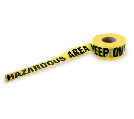 Barricade Tape 3" X 1000' Hazardous Area Keep Out