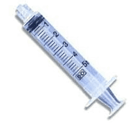 Syringe Empty no Needle Each 5ml 5cc
