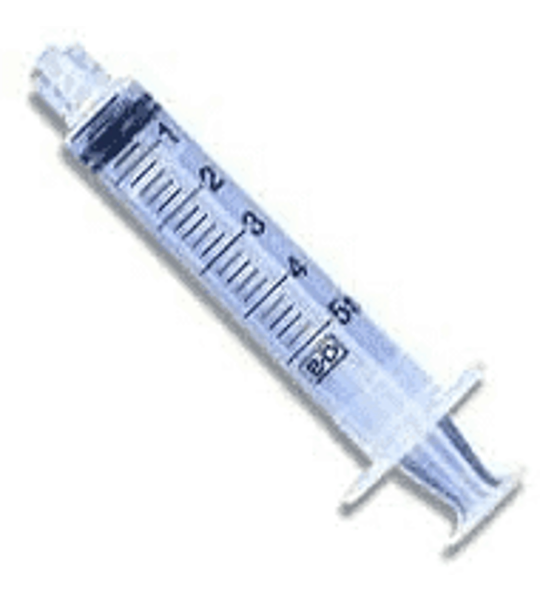 Syringe Empty no Needle Each 5ml 5cc