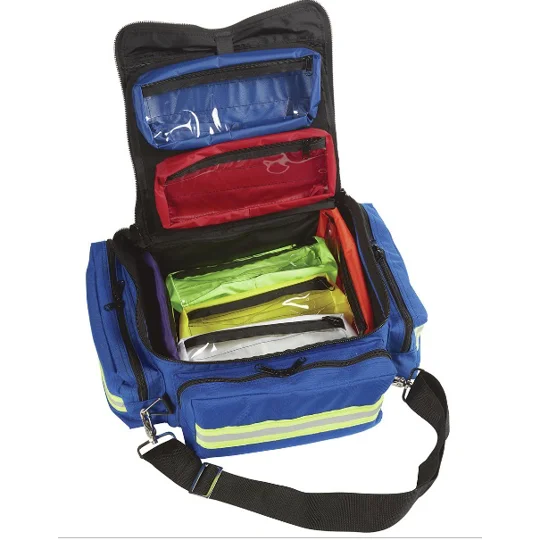 Pediatric ALS Broselow Bag with Color Coded Inserts Filled Stocked