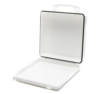 First Aid Kit Box Plastic Case 24 9.5 x 9.5 Empty