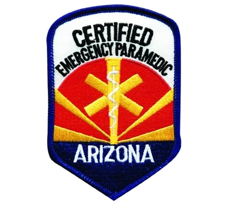 AZ Arizona State Certified Emergency Paramedic Shoulder Patch