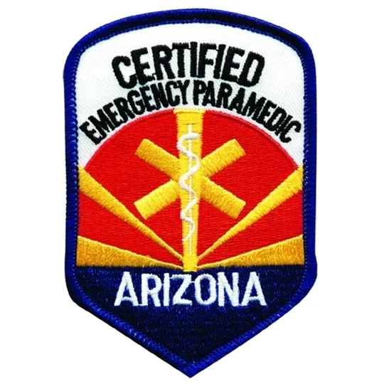 AZ Arizona State Certified Emergency Paramedic Shoulder Patch