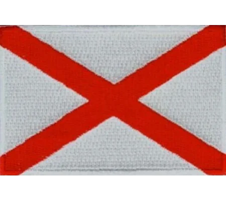 AL Alabama State Patch Saint Patrick's Saltire Flag