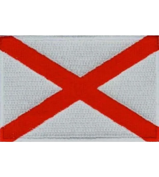 AL Alabama State Patch Saint Patrick's Saltire Flag