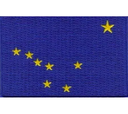 AK Alaska State Patch Flag