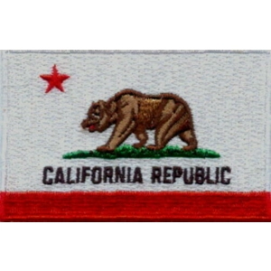 CA California Republic State Patch Flag