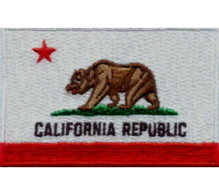 CA California Republic State Patch Flag
