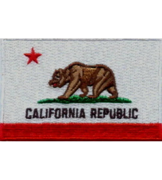 CA California Republic State Patch Flag
