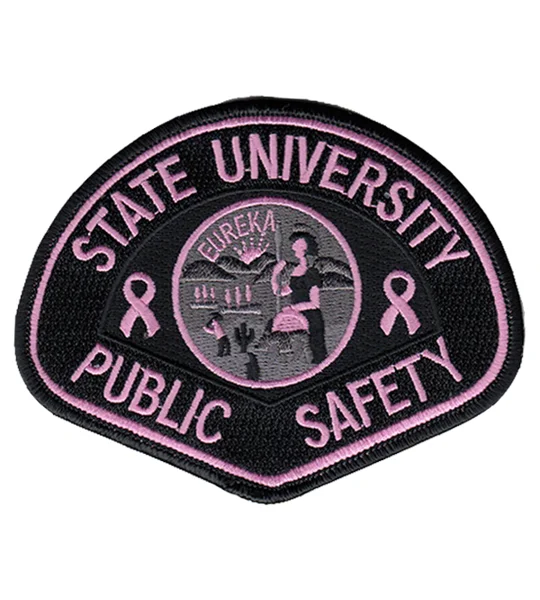 CA California State University Public Safety Pink Shoulder Patch