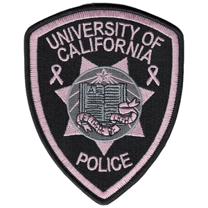 CA California State University Police Pink Shoulder Patch