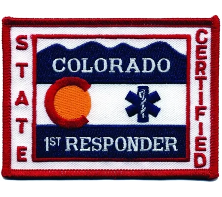 CO Colorado State EMS 1st First Responder Certified Shoulder Patch