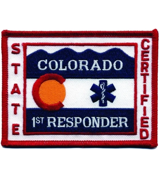 CO Colorado State EMS 1st First Responder Certified Shoulder Patch