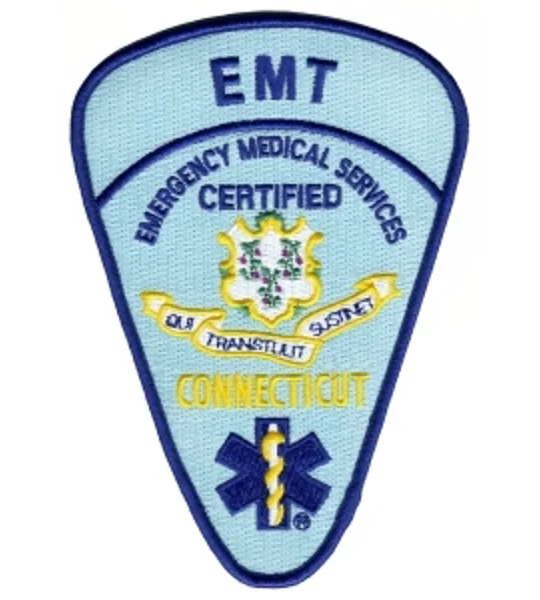 CT Connecticut EMS Emergency Medical Services EMT Shoulder Patch