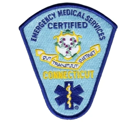 CT Connecticut EMS Emergency Medical Services Certified Shoulder Patch