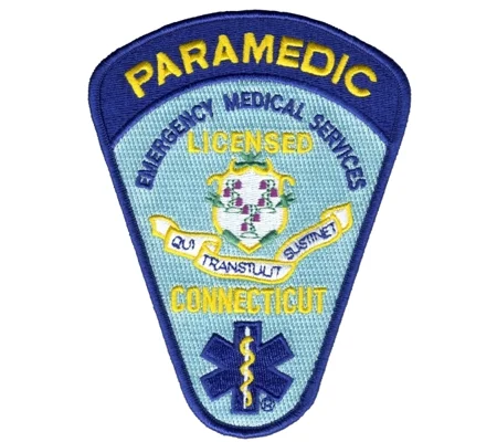 CT Connecticut Emergency Medical Services Paramedic Shoulder Patch