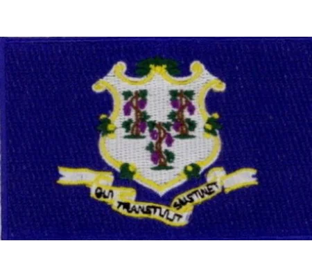 CT Connecticut Flag Patch