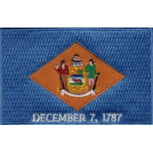 DE Delaware Flag Patch