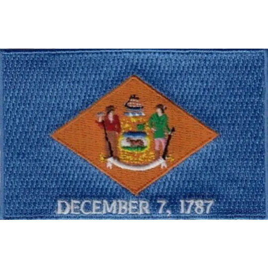 DE Delaware Flag Patch