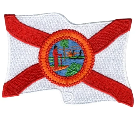 FL Florida State Flag Patch Wavy