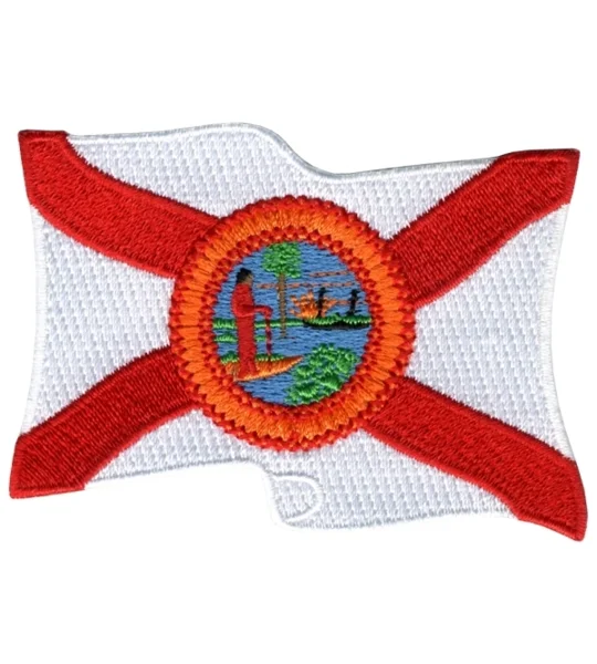 FL Florida State Flag Patch Wavy