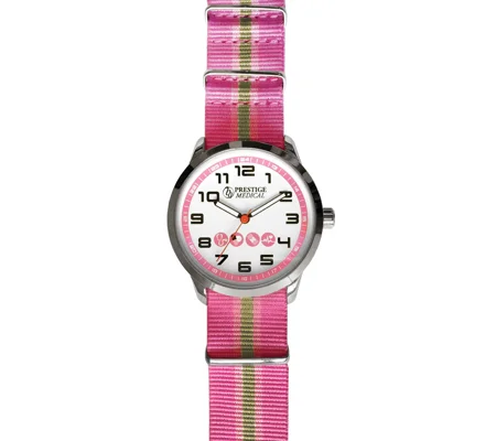 Nylon Band Fashion Nurse Scrub Watch Medical Theme Pink