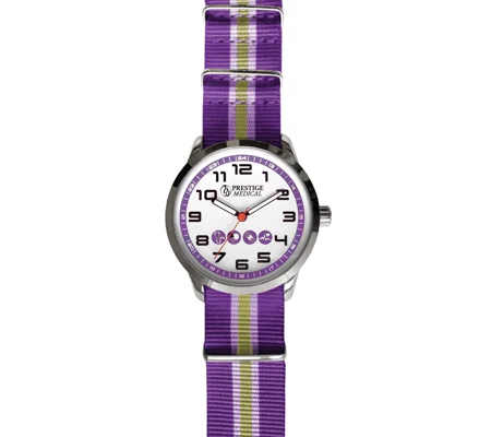 Nylon Band Fashion Nurse Scrub Watch Medical Theme Purple