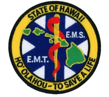 HI Hawaii EMT Emergency Medical Technician Shoulder Patch