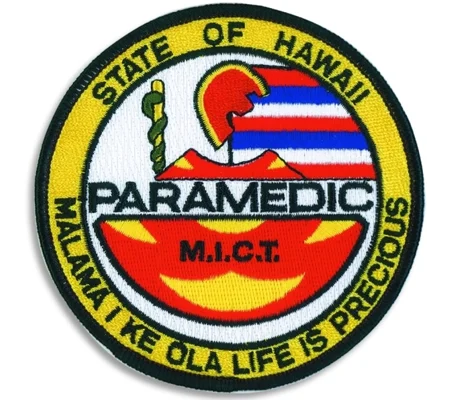 HI Hawaii EMTP Emergency Medical Paramedic Shoulder Patch