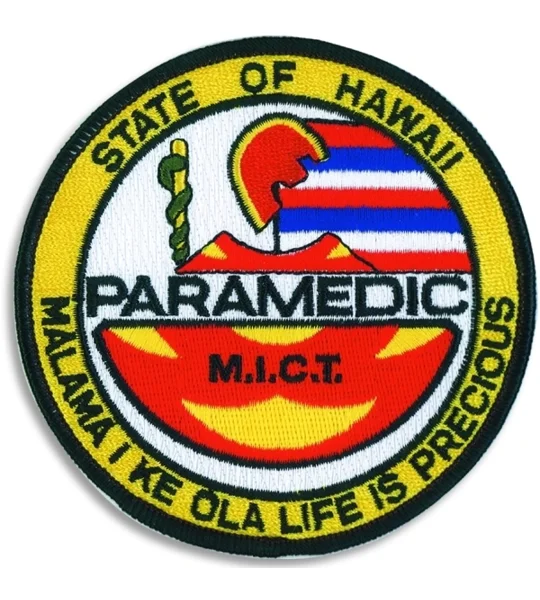 HI Hawaii EMTP Emergency Medical Paramedic Shoulder Patch