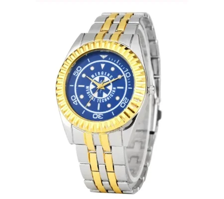 Stainless Steel Quartz Watch Emergency Medical Technician Blue