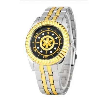 Stainless Steel Quartz Watch Emergency Medical Technician Black