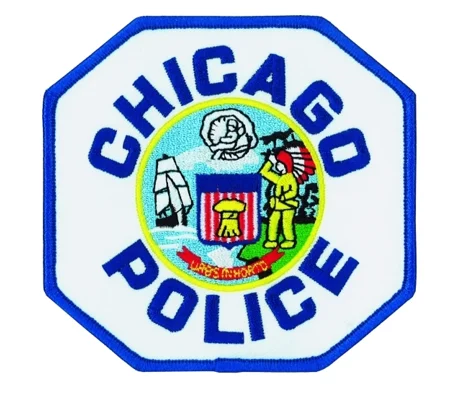 IL Illinois Chicago Police Shoulder Patch Blue - White