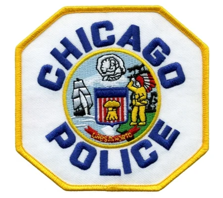 IL Illinois Chicago Police Shoulder Patch Blue - White - Gold