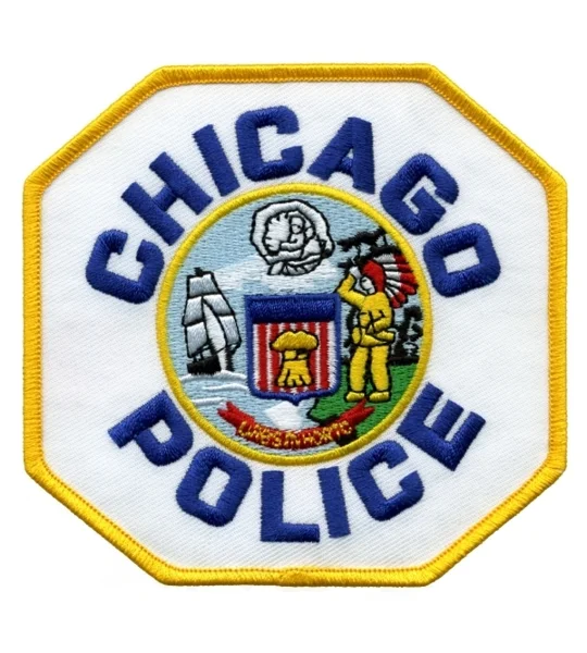 IL Illinois Chicago Police Shoulder Patch Blue - White - Gold