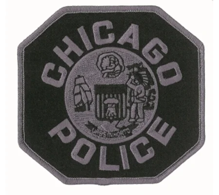 IL Illinois Chicago Police Shoulder Patch Tactical Black
