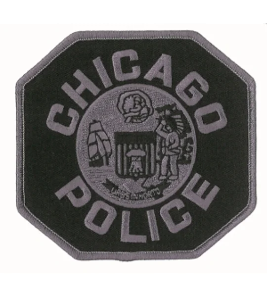 IL Illinois Chicago Police Shoulder Patch Tactical Black