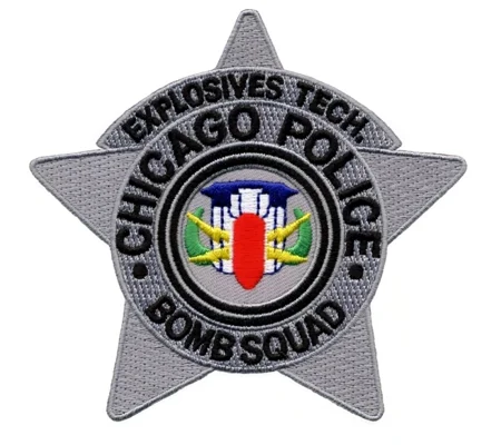 IL Illinois Chicago Police Bomb Squad Badge Shoulder Patch