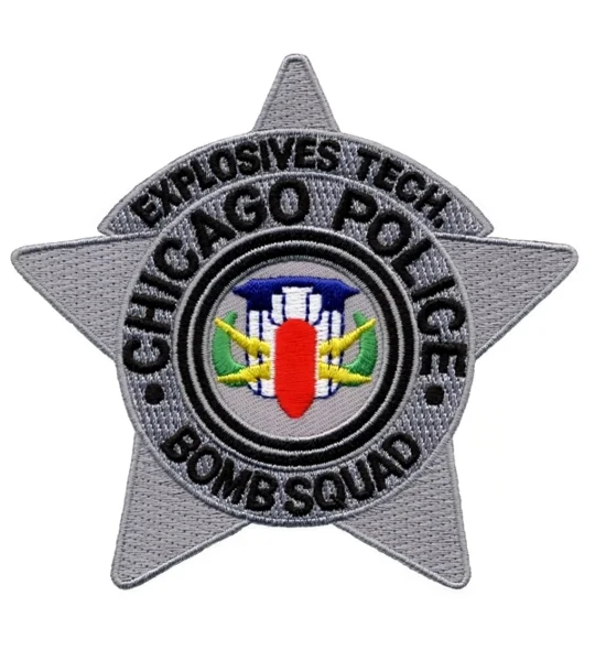 IL Illinois Chicago Police Bomb Squad Badge Shoulder Patch