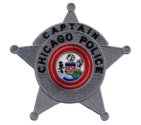 IL Illinois Chicago Police Captain Badge Shoulder Patch