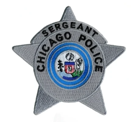 IL Illinois Chicago Police Sergeant Badge Shoulder Patch