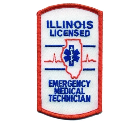 IL Illinois Licensed Emergency Medical Technician Shoulder Patch