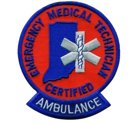 IN Indiana EMT Emergency Medical Certified Ambulance Shoulder Patch