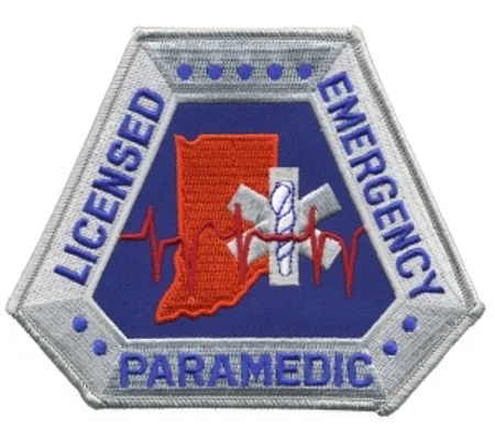 IN Indiana EMT Emergency Licensed Paramedic Shoulder Patch