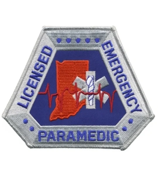 IN Indiana EMT Emergency Licensed Paramedic Shoulder Patch