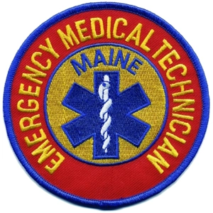 ME Maine EMT Emergency Medical Technician Shoulder Patch