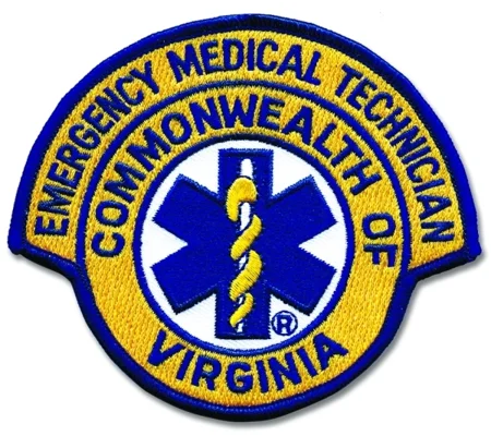 Virginia VA Emergency Medical Technician Shoulder Patch