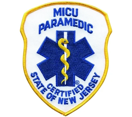 NJ New Jersey Emergency Medical MICU Paramedic Shoulder Patch