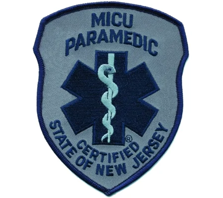 NJ New Jersey Emergency Medical MICU Paramedic Shoulder Patch Tac