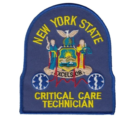 NY New York State Critical Care Technician Shoulder Patch